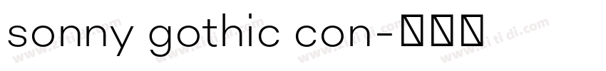 sonny gothic con字体转换